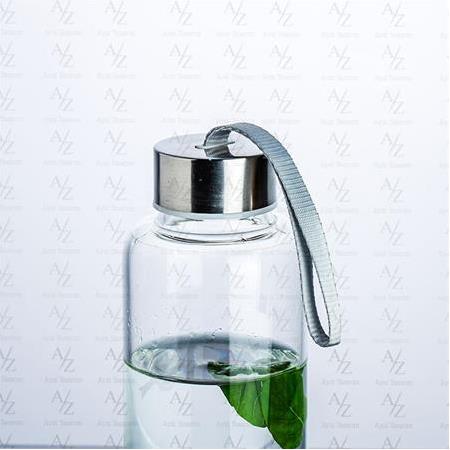 Kişiye Özel Yazılımcı Cam Su Şişesi Matara 500 ml (Kılıf Hediyeli)