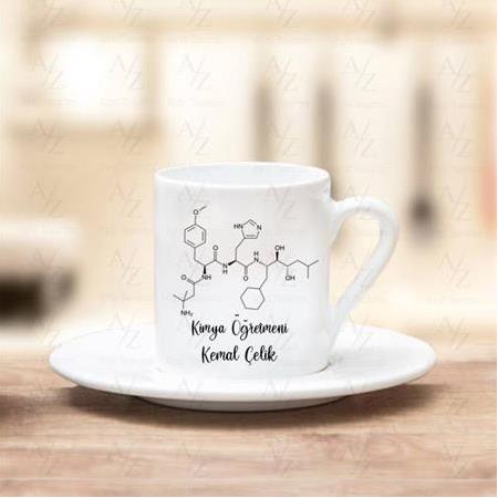 Kişiye Özel Kimya Öğretmeni Tasarım Kahve Fincanı