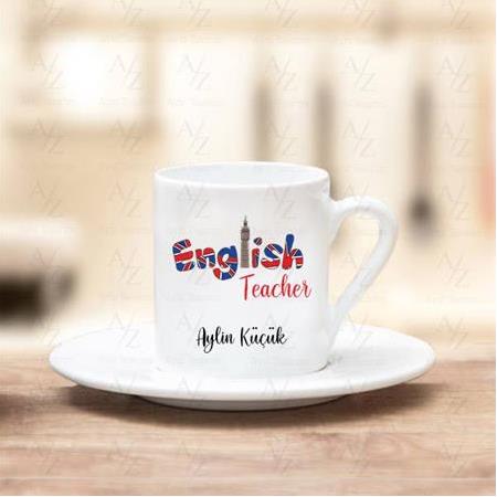 Kişiye Özel İngilizce Öğretmeni Tasarım Kahve Fincanı