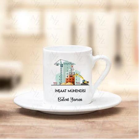 Kişiye Özel İnşaat Mühendisi Tasarım Kahve Fincanı 2